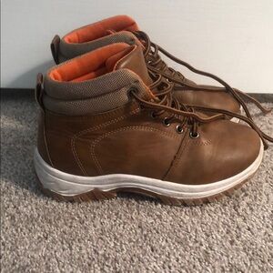 Boys Brown Leather Boots